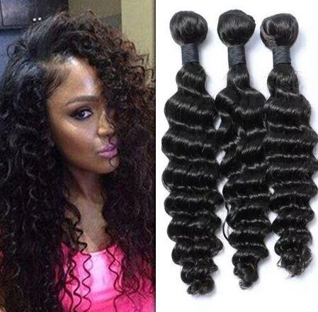 Malaysian Curly Hair 3pcs Lot Hair Deep Wave bundles 100% Human Hair Top Quality