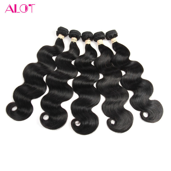 Unprocessed Body Wave Weave 5Pcs 100g Silky Malaysian Human Hair Weft Malaysian Virgin Hair Body Wave Weaving 10-28Inch Fashion Hair