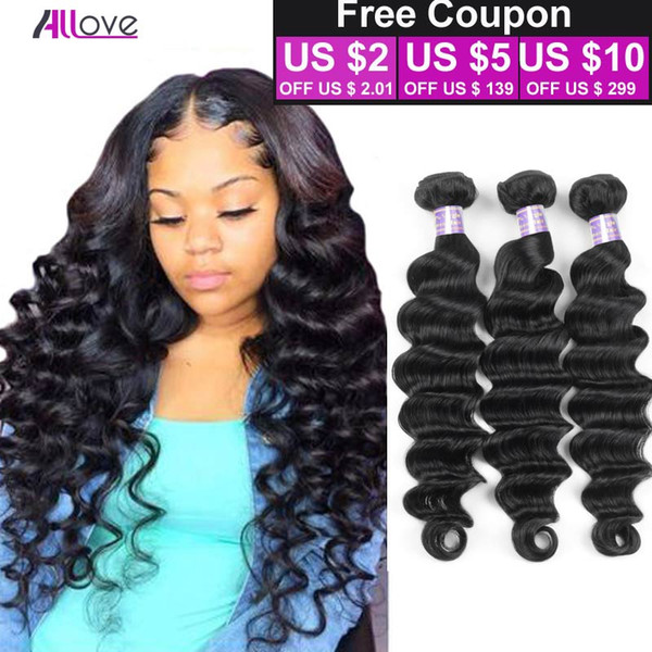 8A Brazilian Loose Deep Wave Virgin Hair 3 Bundles Brazilian Loose Deep Curly Virgin Hair Bundles Peruvian Malaysian Human Hair Bundles