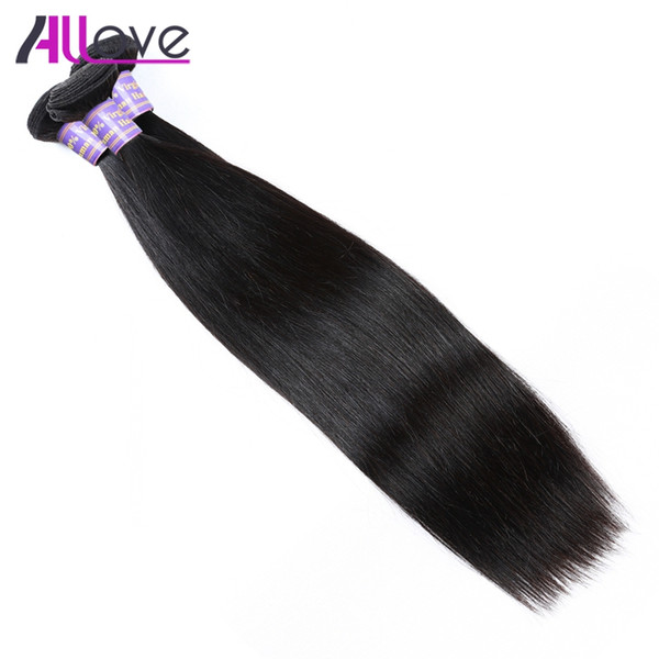 Peruvian Human Hair Weave Weaves Malaysian Hair Bundles Loose Wave Straight 2Bundles Indian For Extension Extensions Brazilian Virgin Hair