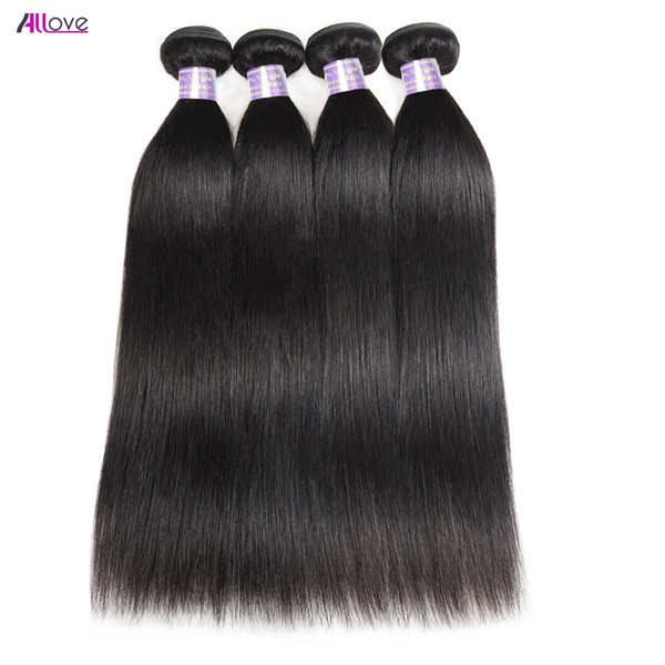 8A Unprocessed Peruvian Human Hair Bundles Brazilian Body Wave Straight Hair Weave 3/4Bundles Mink Brazillian Body Wave Silky Straight