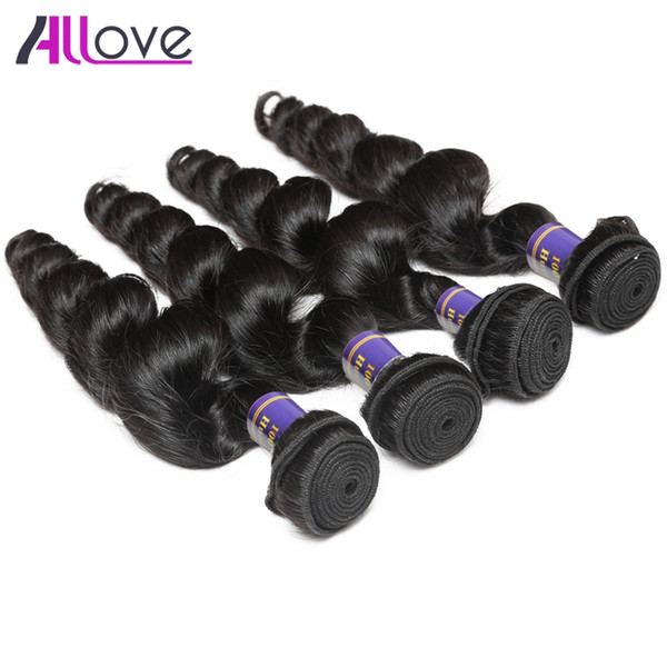 Wholesale Best 10A Brazilian Peruvian Indian Hair Wefts 4 Bundles Unprocessed Malaysian Loose Wave Human Hair Extension 