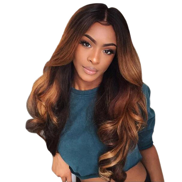 100g/bundle Brazilian Ombre Body Wave Hair 3 Bundles Hair Blonde Ombre Virgin Hair Extensions T1b/4/30 Color 