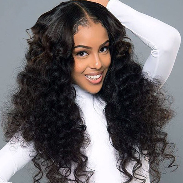 Brazilian Loose Wave Hair 3 pieces 100% Remy Human Hair Extensions Natural Black Color Hair Weave Bundles 8