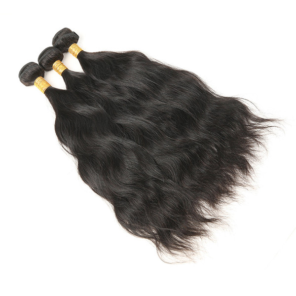 Indian Natural Wave Human Hair Bundles 3pcs /lot Unprocessed Virgin Hair Extensions Natural Wave No Tangel No Shedding 