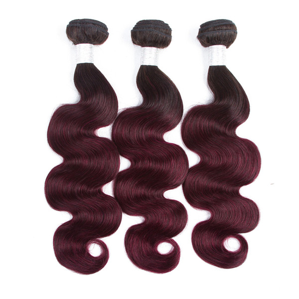 1b/99j Brazilian Virgin Hair Brazilian Peruvian Indian Body Wave Virgin Human Hair Weave 3/4 Bundles ombre blonde human hair bundles