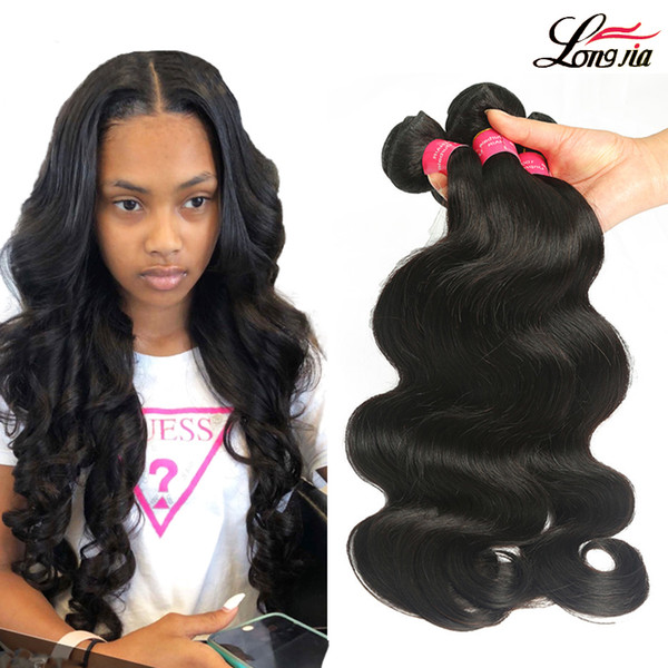 Wholesale Body wave Peruvian body wave hair bundles natural color Peruvian virgin hair bundles body wave hair extension