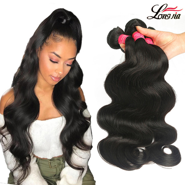 Longjia 8a Brazilian Body Wave hair bundles body wave virgin human hair Brazilian hair extension non remy