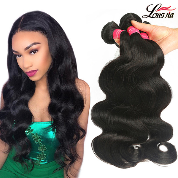 Brazilian Body Wave Human Hair bundles Unprocessed 8A Brazilian Virgin Body Wave Hair 3/4 Bundles natural color Cheap Body Wave Hair