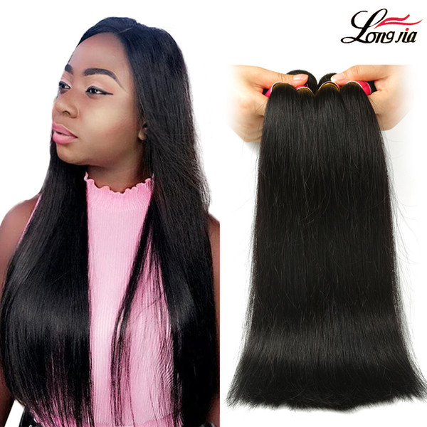9a grade Brazilian Straight Human Hair extension natural color 100% Remy Hair Weave Bundles Brazilian straight virgin hair bundles 8-28inch