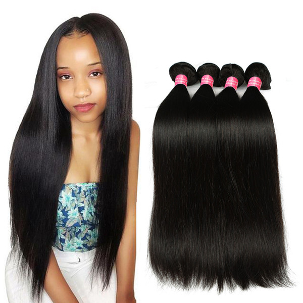 charmingqueen Malaysian Straight Virgin Human Hair Extension Straight human hair bundles Malaysian straight hair weave natural color