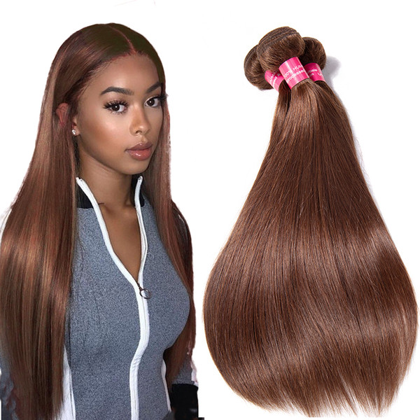 Peruvian Straight virgin hair #4 Straight Human hair 3/4 bundles 100% straight virgin human hair weaves