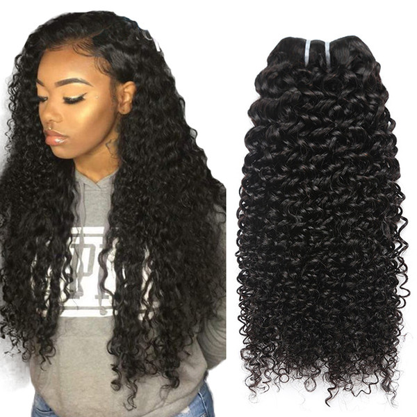 Indian Kinky Curly Virgin Hair Bundles Wholesale Unprocessed Curly Human hair Extensions Natural Color Kinky Curly human hair weaving