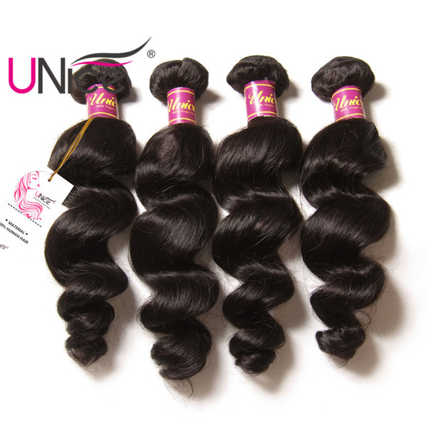 UNice Hair Loose Wave Bundles Malaysian Brazilian Remy Bundles 100% Human Hair Weave Loose Wave Bundle Unprocessed Cheap Hiar
