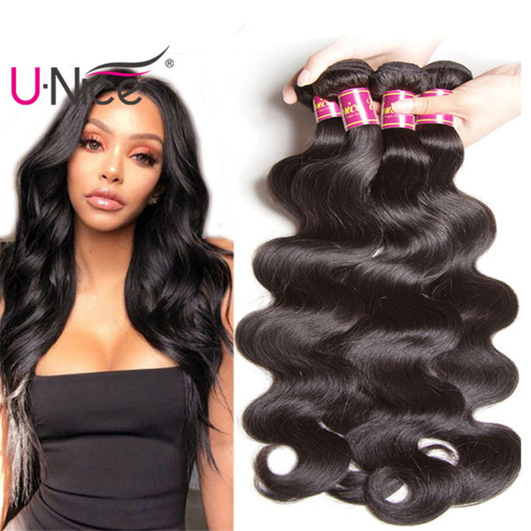 UNice Hair Malaysian Hair 3 Bundles Body Wave Virgin Human Hair Extensions 8-30inch Mix Length 100% Human Weave Bundles Wholesale Cheap Bulk