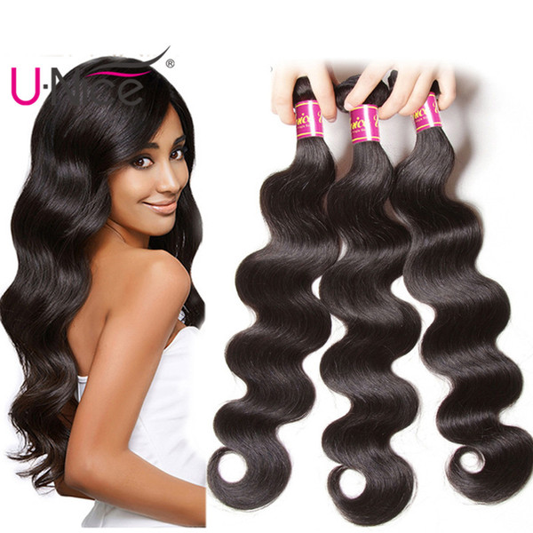 UNice Hair Peruvian Body Wave 3 Bundles Human Hair Weave 8-30inch 100% Human Hair Extensions Unprocessed Wholesale Weave Bundles Cheap Bulk