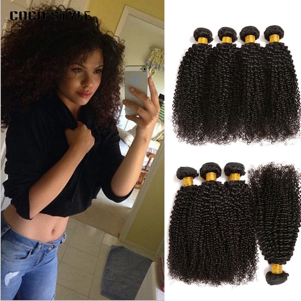 Brazilian Kinky Curly Brazilian Hair Kinky Curly Hair 4 Bundles Brazilian Human Hair Extension Virgin Kinky Curly