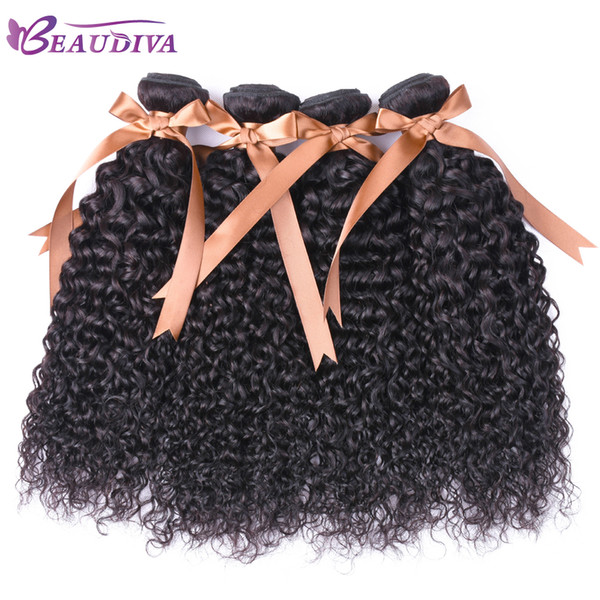 Malaysian Curly Weave Hair 4 Bundles Human Hair Extention 8A Grade Unprocessed Virgin Hair Bundles Natural Color 8-24 Inch 