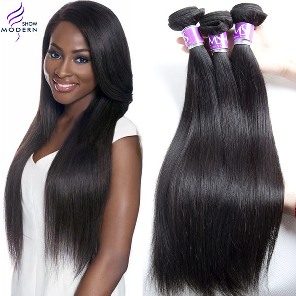 Hot Sale 4 Bundles Brazilian Virgin Hair Straight Brazilian Human Hair Extensions 10-28 Inch Unprocessed Brazilian Hair Bundles