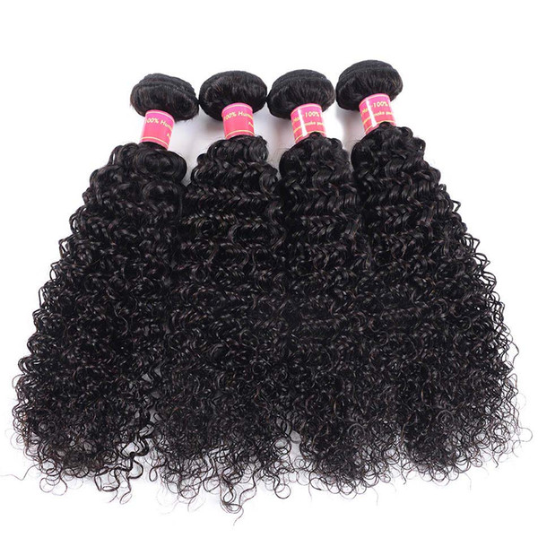 BHF Virgin Mongolian Kinky Curly Hair 4Pcs 8A Grade Cheveux Mongolian Curly Hair Bundle Natural Black Human Hair Weave