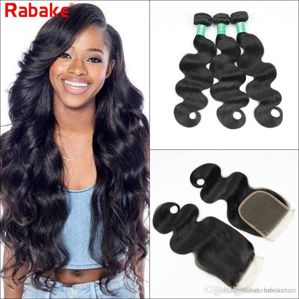 Peruvian Virgin Human Hair Bundles With Closures Body Wave Unprocessed Human Hair Extensions 4x4 Swiss Lace Wholesale Cheap Price peruvian