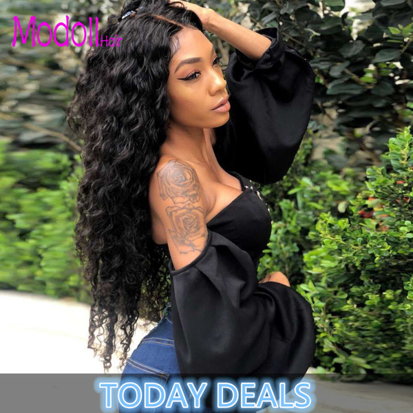 Peruvian Deep Curly Weave Human Hair Bundles With Closure 3Pcs Peruvian Hair Bundles With Free Part Closure Deep Curly Hair Weave