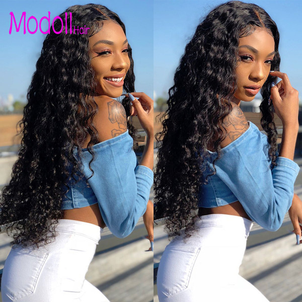 Malasian Human Hair Weave Bundles With Closure Deep Wave Bundles With Closure Free/Middle Virgin Human Hair Bundles With Closure