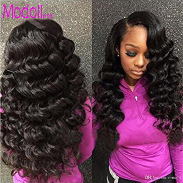 Loose Wave Human Hair Bundles With Closure Brazilian Loose Wave Bundles With Closure Remy Human Hair 3/4 Bundles With Lace Closure