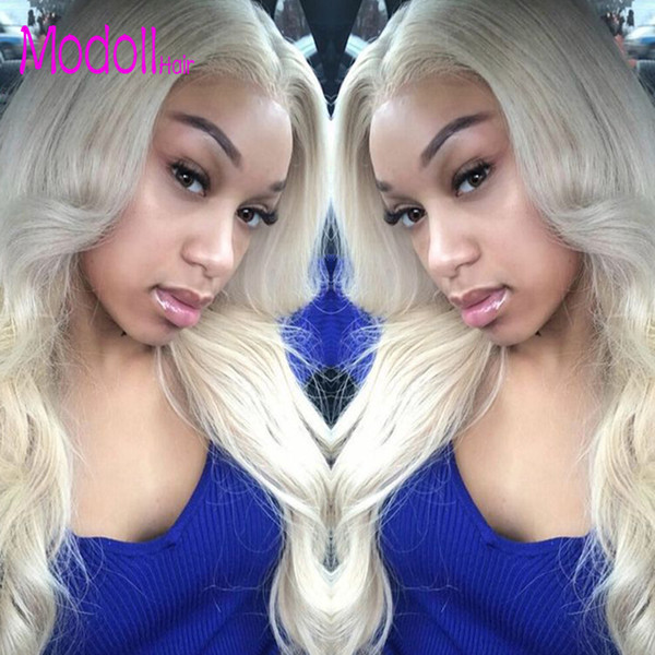 Modoll Hair 613 Blonde Bundles With Frontal 8A Malaysian Body Wave Virgin Hair 13*4 Ear to Ear Swiss Lace Frontal Remy Human Hair