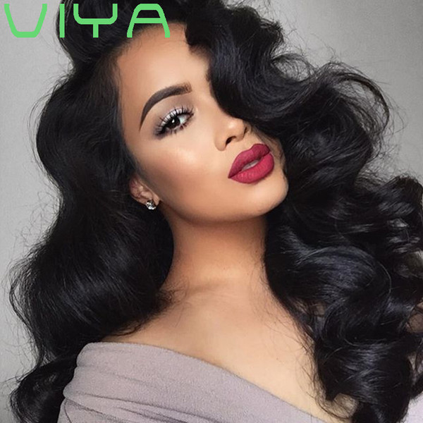 VIYA HAIR 10A Malaysian Body Wave Human Hair Bundles With 4*4 Lace Closure Pre Plucked Natural Color 10-30inch