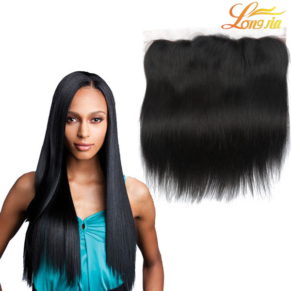 Brazilian Straight Lace Frontal Closure Malaysian Indian Peruvian Cambodian Best Unprocessed Virgin Human Hair Closures 13x4 Lace Closure