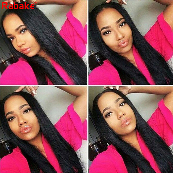 Brazilian Virgin Human Hair Bundles With Lace Frontal 100% Unprocessed Remy Straight Human hair Bundles With Closure Straight Extensions