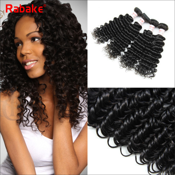 Brazilian Virgin Hair Deep Wave With Lace Frontal Ear to Ear Closure Deep Wave Virgin Human Hair Bundles With 13x4 Lace Frontal Deals