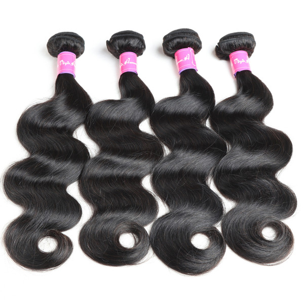 8A Brazilian Virgin Hair Body Wave 5 Bundles Remy Human Hair Extension 100% Unprocessed Brazilian Human Hair Bundles Weaves Can Be Dyed