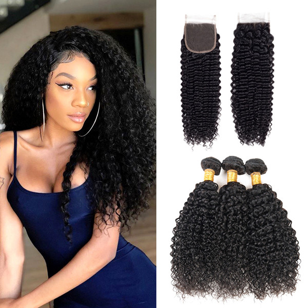 8A Unprocessed Brazilian Human Hair Weave Kinky Curly Human Hair 3Pcs Lot 8