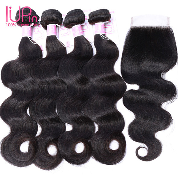 Malaysian Hair Body Wave With Lace Closure 4*4 Unprocessed Closure Human Hair Weave With Bundle Malaysian Body Wave Virgin Hair With Closure