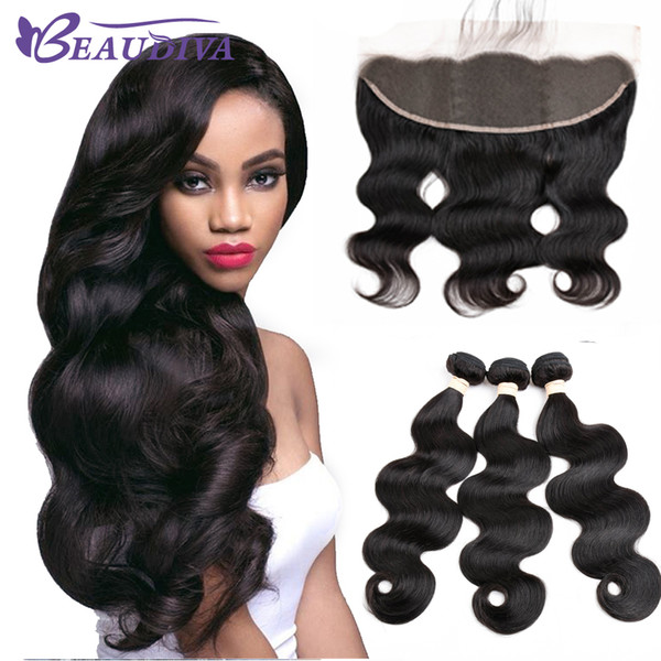 Brazilian Virgin Hair With Closure Extensions 3 Bundles Brazilian Body Wave Hair With 13x4 Lace Closure Unprocessed Remy Human Hair Weave