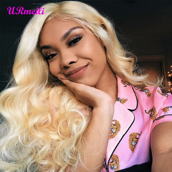 URmeili Hair Body Wave 613 Bundles With Frontal Brazilian Hair Weave Bundles Virgin Human Hair Blonde Bundles With Closure DHgate vendors