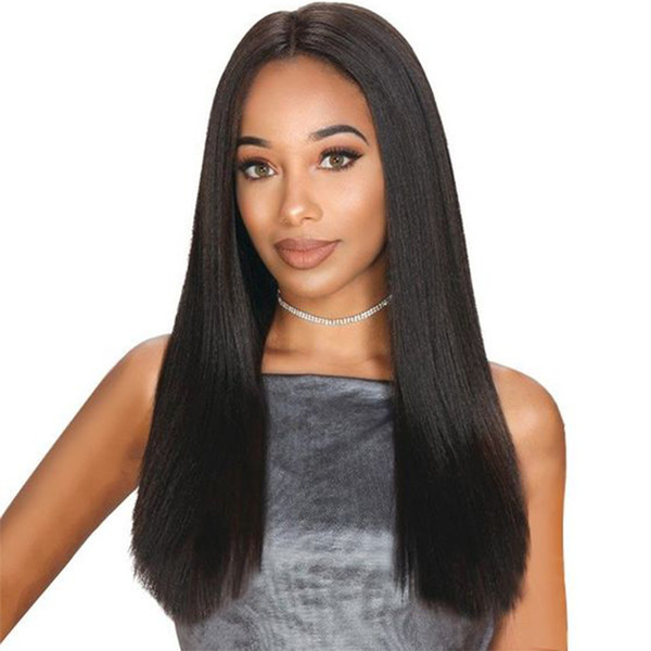 Straight Hair Bundles With Frontal Brazilian Non-Remy Human Hair Weft U CAN HAIR Weave 