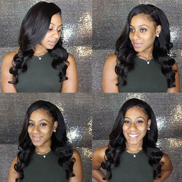 Brazilian body wave with closure 100% human hair weave 3 bundle with closure Unprocessed human hair weft with lace closure