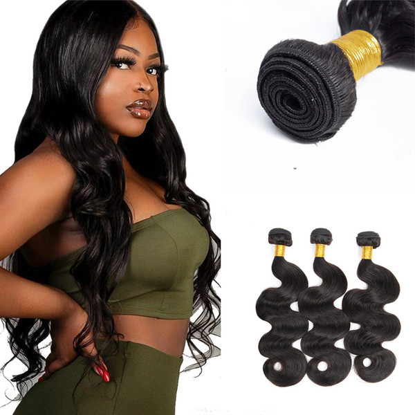 Xiuyuan Cuticle Aligned Raw Indian Virgin Human Hair Extensions Body Wave Remy Human Hair Bundles For Black Women 