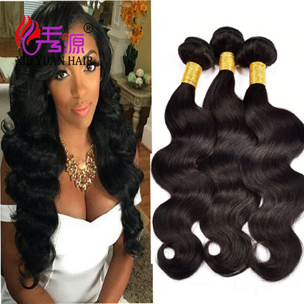 Xiuyuan Brazilian Virgin Human Hair Extensions 3 Bundles Brazilian Body Wave Double Weft Unprocessed Remy Human Hair Extensions