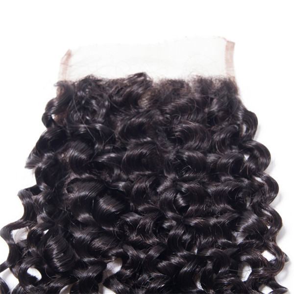 CHEEON Best Peruvian Kinky Curly Virgin Hair With Closure 3 Bundles Curly Human Hair Bundles With Lace Closure Unprocessed Kinky Curly Weave