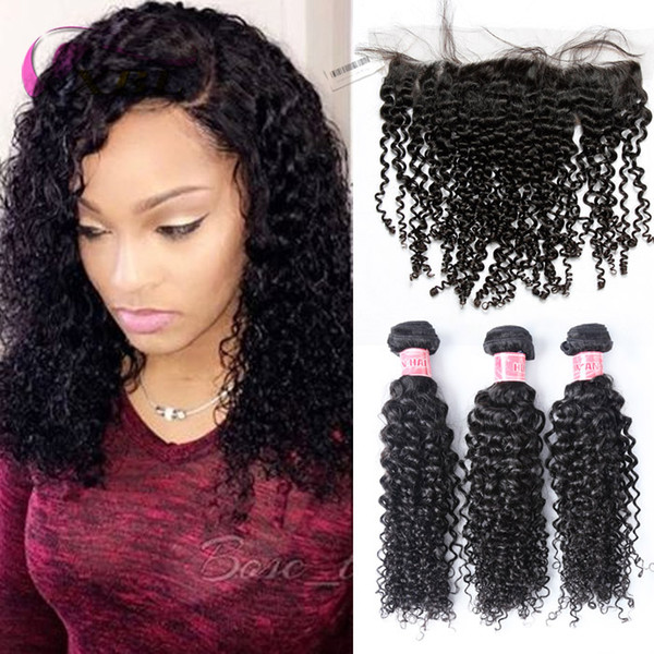 xbl curly bundles and closure human hair extension remy human hair bundles 3 bundles within one closure