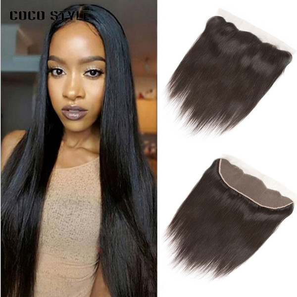 Remy Hair Straight Brazilian Hair Lace Frontal 13