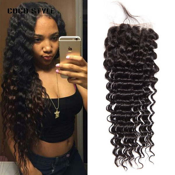 Brazilian Deep Wave Closure With Baby Hair 4