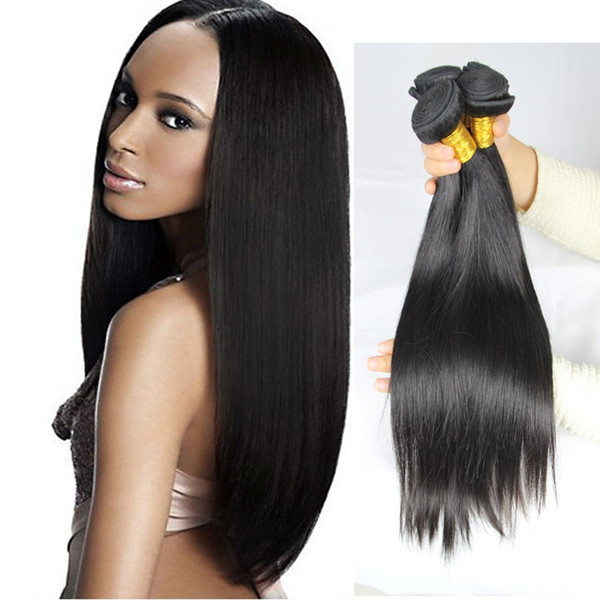 bundles Brazilian Straight 8-28inch 1 bundle virgin human hair bundles unprocessed extensions natural color thick soft code one