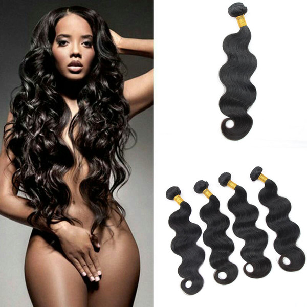 bundles Brazilian Body Wave 8-28inch 2 bundles virgin human hair bundles unprocessed extensions natural color thick soft code three