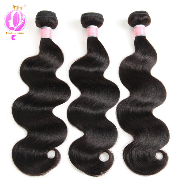 Brazilian Body Wave Human Hair 100% Human Hair Bundles Natural Color Buy 3 or 4 bundles