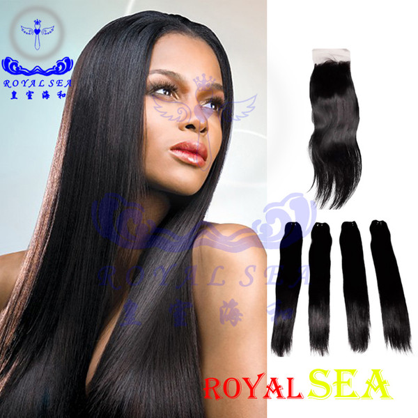 Human Hair Material and Yes 100 Cuticle Aligned Virgin Human Brazilian Straight Hair Wefts with Closures